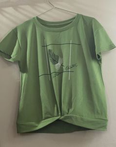 Cute Green Graphic T-Shirt