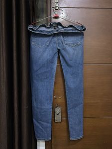 women denim skinny navy blue jeans