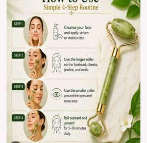Jade Facial Roller & Gua Sha Set