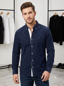 Men's Navy Button-Down Shirt