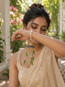 Pearl & Leaf bracelet