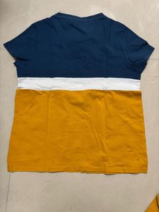 Roadster Yellow Striped T-Shirt combo