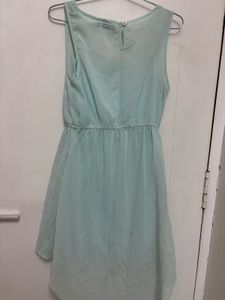 Pastel Blue Sleeveless Short Dress