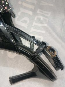 Chic Black Bow Stiletto Heels