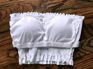 107.Cute Smocked Tube Top
