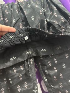 Elegant Black Floral Kurta set