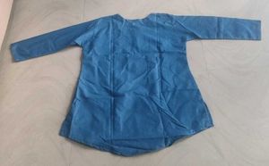 Blue Denim Style Tunic Top
