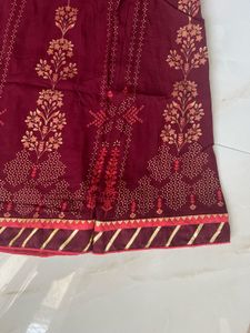 Red maroon Ethnic skirt