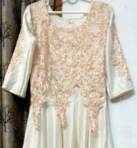 Pretty Ball Gown With Stone Works