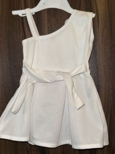 Adorable White Baby Dress with Headband