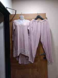 "Som's Creation" Pastel Mauve Elegant Ethnic Set💜