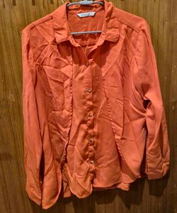 Vibe layered orange Shirt