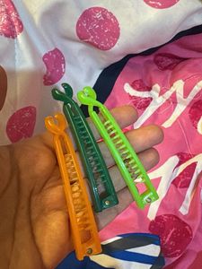Set of 3 Banana Hair Clips