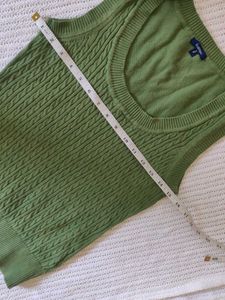 Green Knitted Tank Top