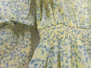 Floral Ditsy Print Butter Yellow Midi Dress💛