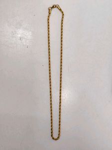 Rope Chain Necklace covering yellow alloy