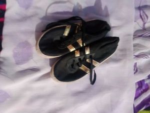Black &amp; Gold Sneakers