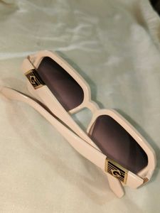 Chic Square baby pink frame sunglasses