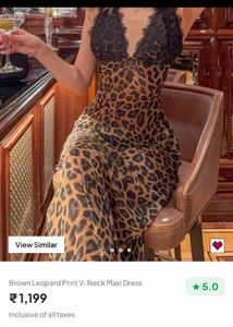 Leopard Print Maxi Dress
