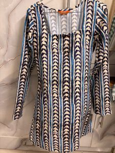 Blue & White Striped Kurta
