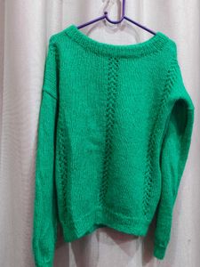 Emerald Green Knit Sweater