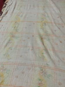 Floral Yellow Bed Sheet