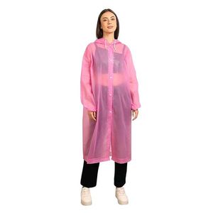 Pink Transparent Raincoat Rainwear