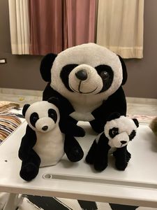 Cute Panda Plushie Family Set (3 Sizes)