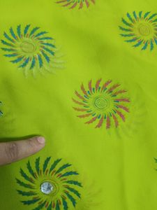 Beautiful Daily Wear Light Green /Mehandi Colour Saree