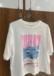 White Costa Rica Graphic T-Shirt