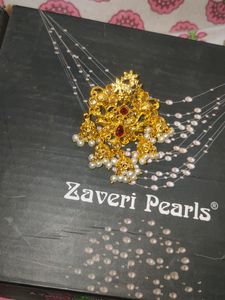 Elegant Gold Jhumka Earrings with Pearls
