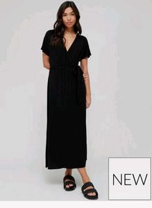 Chic Black Wrap Dress