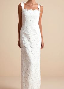 White lace bow dress with tags