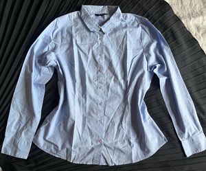 Light Blue Classic Button-Up Shirt