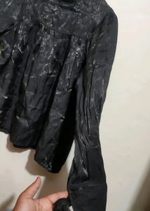 Charcoal Color Shining Top For Girl Or Woman 36-38
