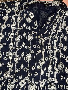 Women's Navy Print Dress