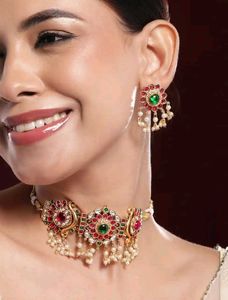 Stunning Ethnic Necklace and Earring Set