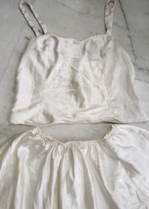 Satin Camisole &amp; Skirt Set