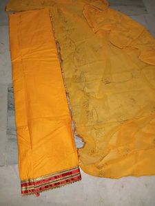 Yellow Embroidered Kurta Set with Dupatta