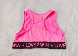 Pink Sports Bra