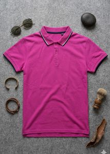 Hot Pink Collared Polo Shirt