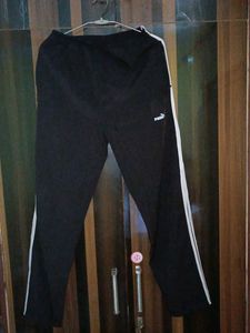 Man & Woman Black Track Pants