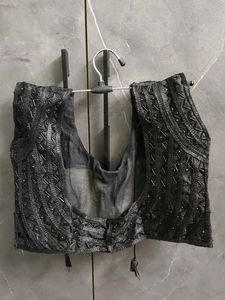 Embellished Black Ethnic Blouse