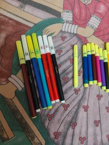 Plastic 16 Multi Colour Sketch Pen