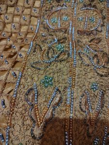 Y2k Embellished orange mustard Kurta