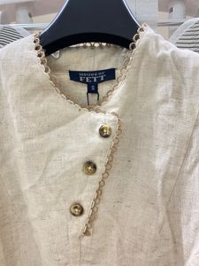 Elegant Cream Linen Tunic