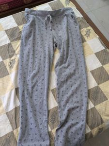 Cozy Grey Heart Print Lounge Pants