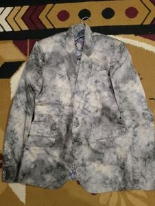 Marble Print Blazer For Men