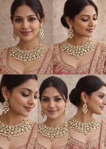 Heavy Exquisite Kundan Necklace and Earring Set
