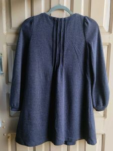 Navy Blue A-line Dress for Women